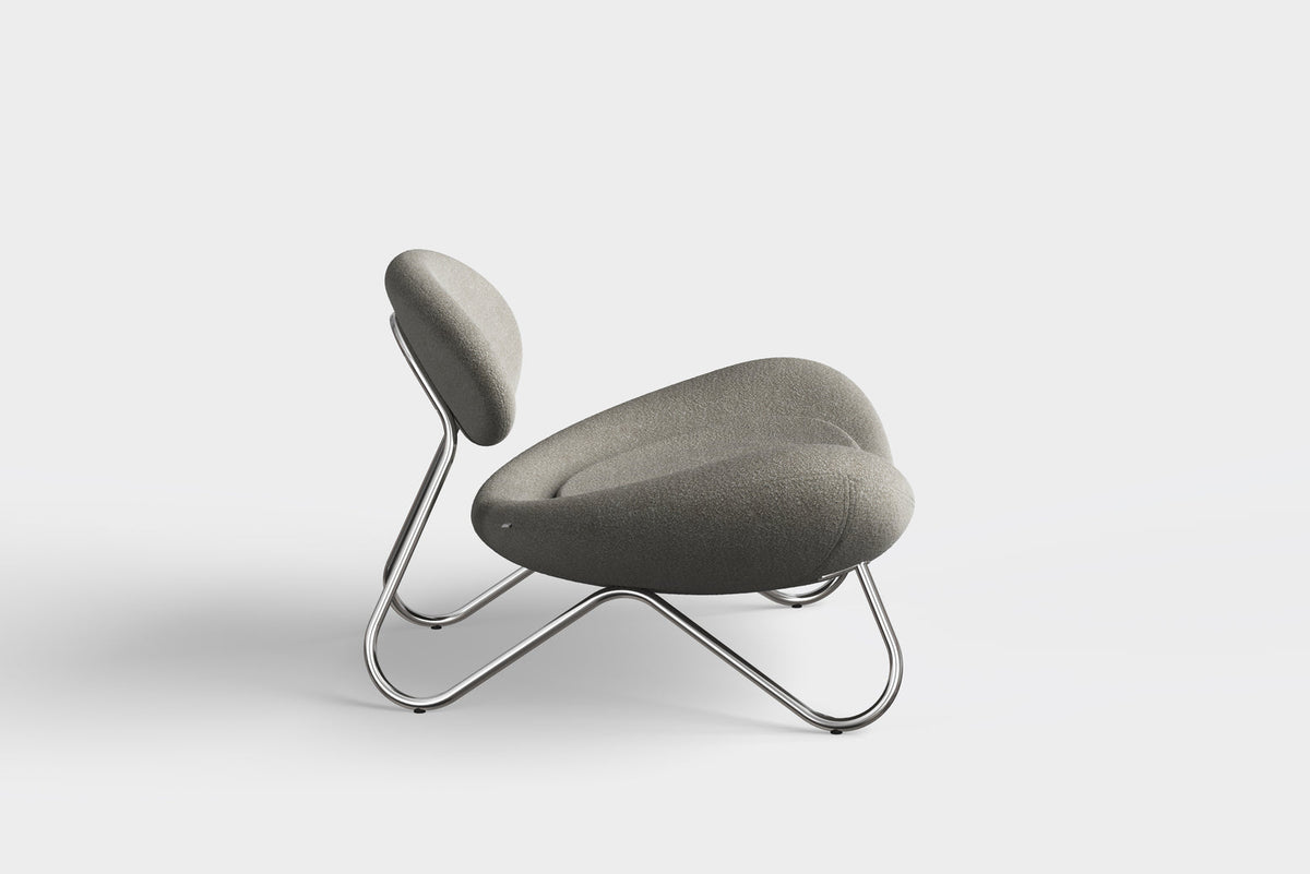 WOUD Design 100760 Meadow Lounge Chair in Chrome
