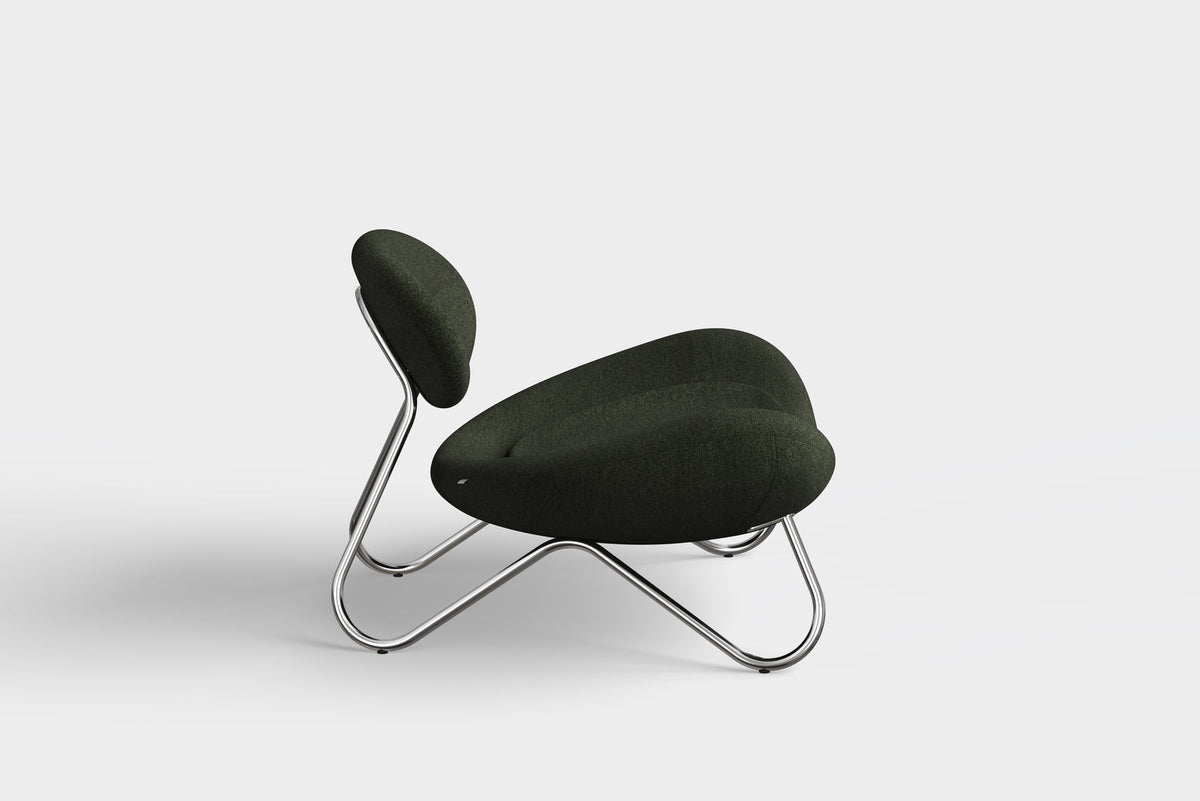 WOUD Design 100776 Meadow Lounge Chair in Chrome