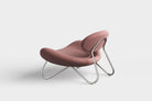WOUD Design 100767 Meadow Lounge Chair in Brushed Steel