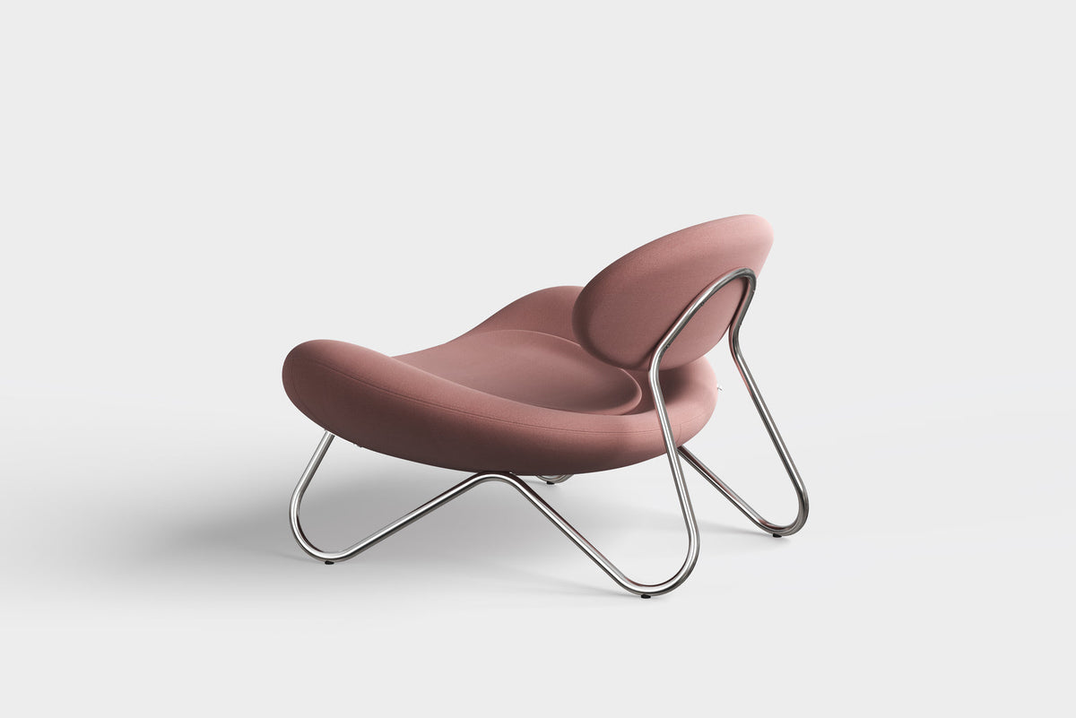 WOUD Design 100766 Meadow Lounge Chair in Chrome