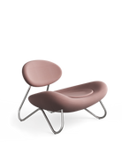 WOUD Design 100767 Meadow Lounge Chair in Brushed Steel
