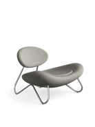 WOUD Design 100761 Meadow Lounge Chair in Brushed Steel