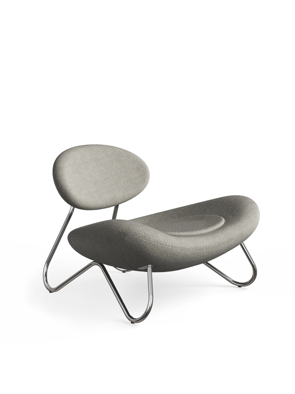 WOUD Design 100760 Meadow Lounge Chair in Chrome