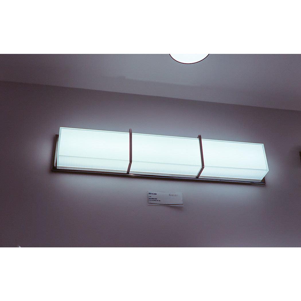 Montreal Lighting & Hardware - Bahn LED Bathroom Vanity by Modern Forms | Open Box - WS-6826-BN-OB | Montreal Lighting & Hardware