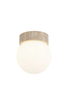 Matteo Lighting WX44001WH Dune Wall Sconce in Turkish Travertine