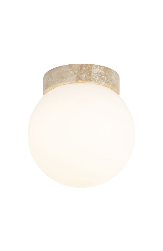Matteo Lighting WX44011WH Dune Wall Sconce in Turkish Travertine