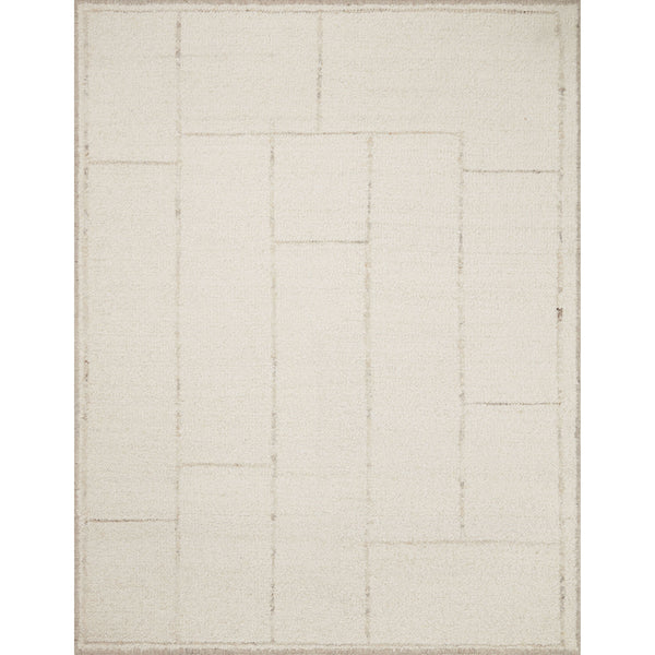 Tapis décoratif ivoire/pierre Wylder WYL-01