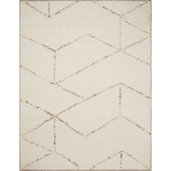 Tapis décoratif ivoire/écorce Wylder WYL-02