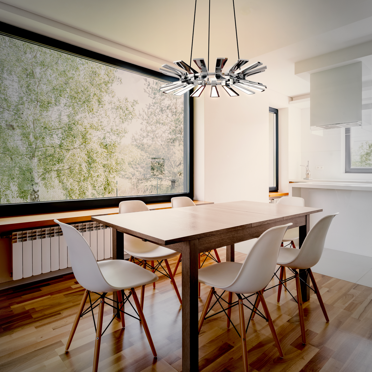 LED Wedge Suspension par Blackjack Lighting | Modèle de salle d'exposition