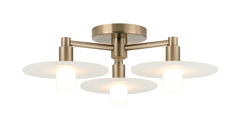Matteo Lighting X42603CG Monument LED Flush Mount in Champagne Gold