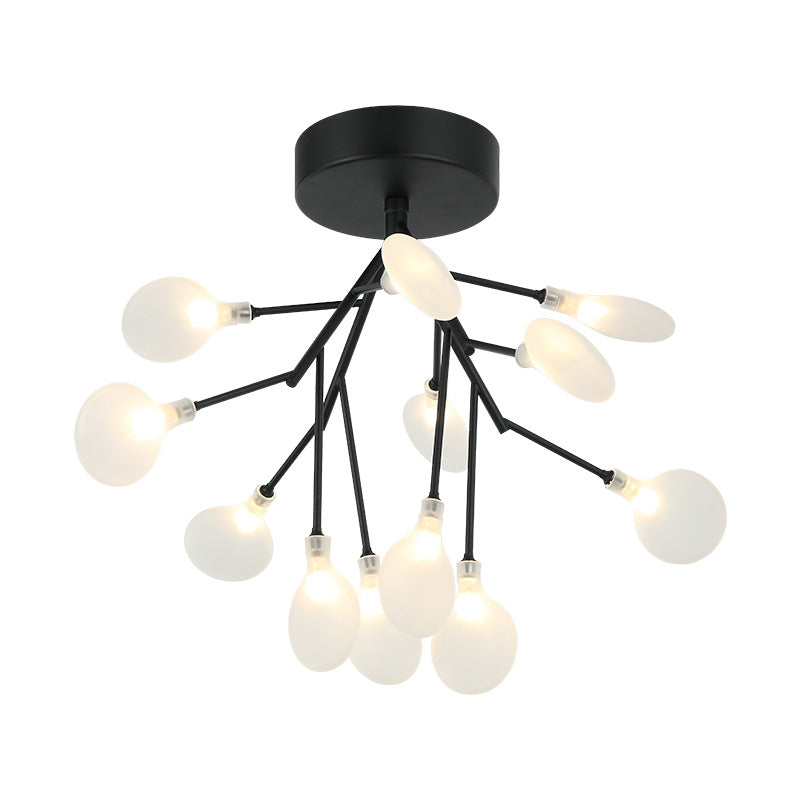 Matteo Canada - X69820MB - 12 Light Ceiling Mount - Hydrangea Bloom - Matte Black