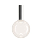 Zafferano America ZL-SFA-ALU\/CLR-30 Sfera Suspension en 3000 K Transparent / Argent
