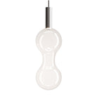 Zafferano America ZL-SFO-ALU\/CLR-30 Sfer'Otto Suspension en 3000 K Transparent / Argent