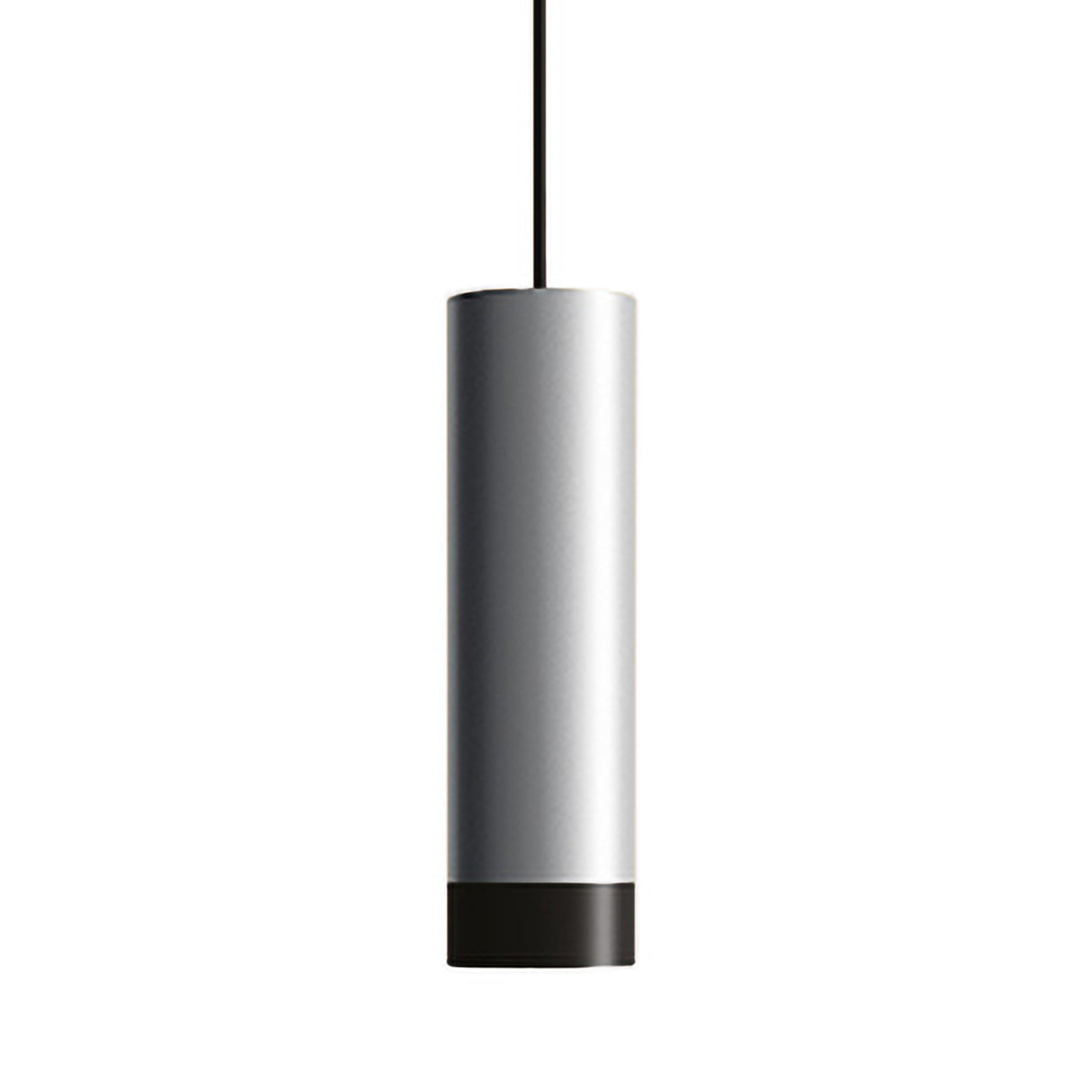 Zafferano America ZL-TUB-ALU/BK-27 Tubotto Pendant in Silver / Black