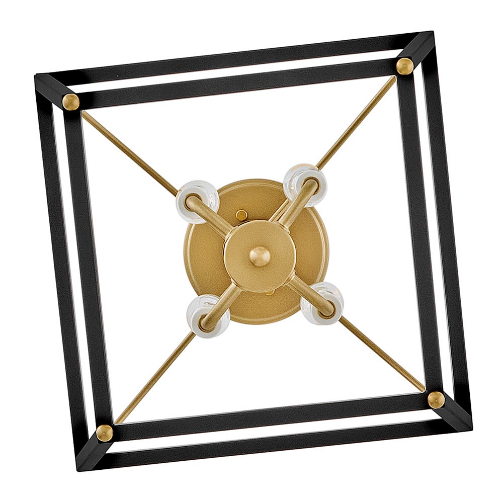 Lark 84273BK-LCB Tate Lantern Semi-encastré noir