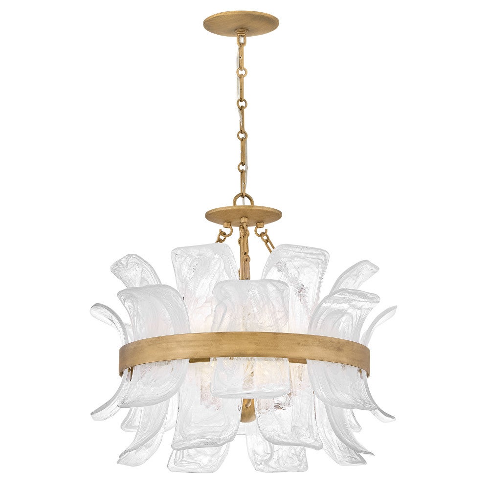 Fredrick Ramond FR46911BNG Fleur Semi-Flush/Pendant in Burnished Gold