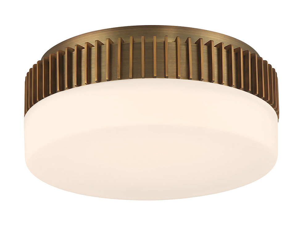 Eurofase 49913-019 Purgos LED Flush Mount in Antique Brass