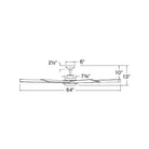 Éclairage intelligent LED Hinkley Lighting 906964FMB-LDD Andros Ventilateur  en noir mat