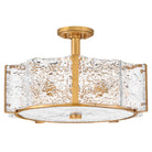 Robinet semi-encastré en verre Florian de Fredrick Ramond FR41603DA, finition laiton vieilli