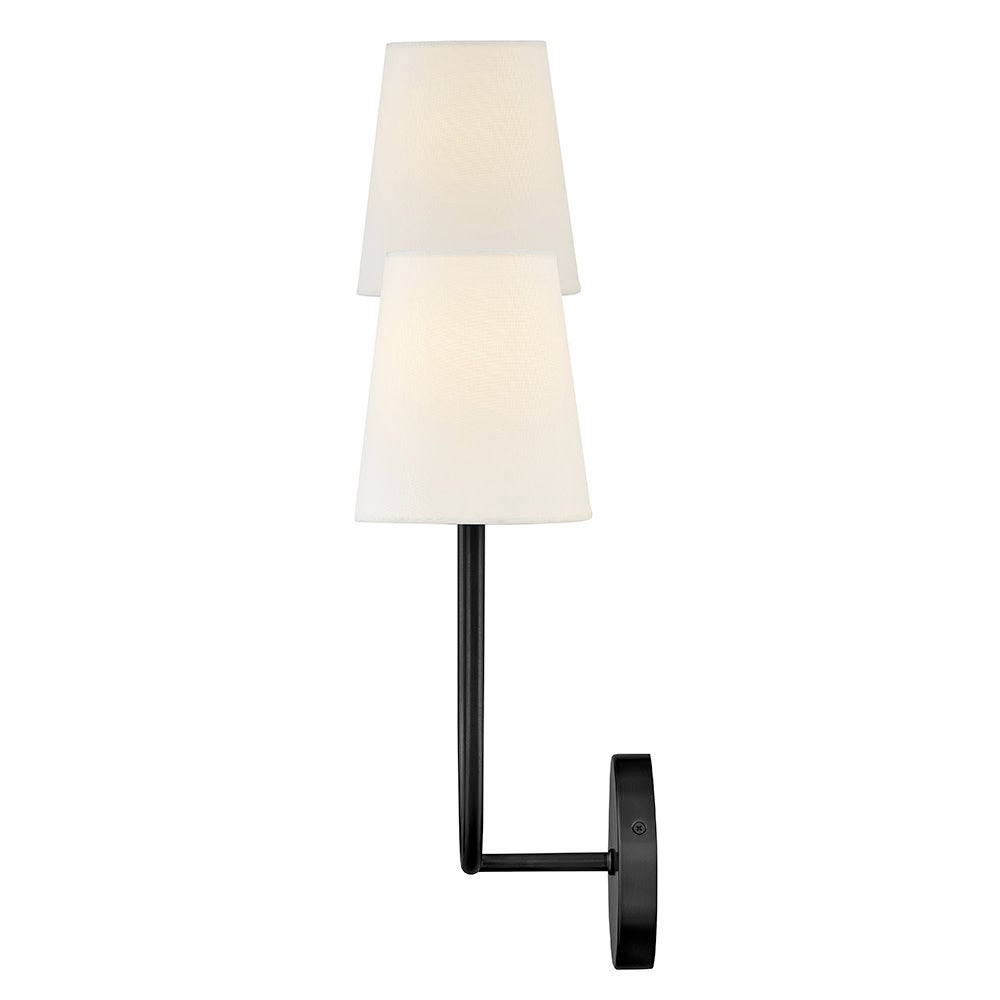 Applique double Lark 84262BK Cora en noir