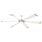 Éclairage intelligent LED Hinkley Lighting 906964FMW-LDD Andros Ventilateur  en blanc mat