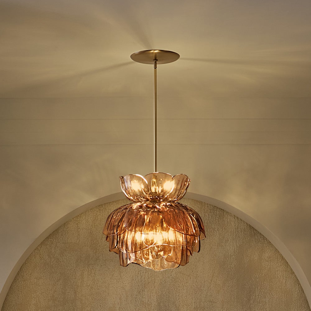 Fredrick Ramond FR46895UB-AM Fleur Fantine Suspension en laiton non verni