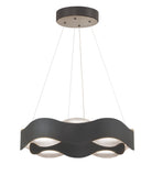 Eurofase 31783-024 Vaughan LED Chandelier in Silver-Black