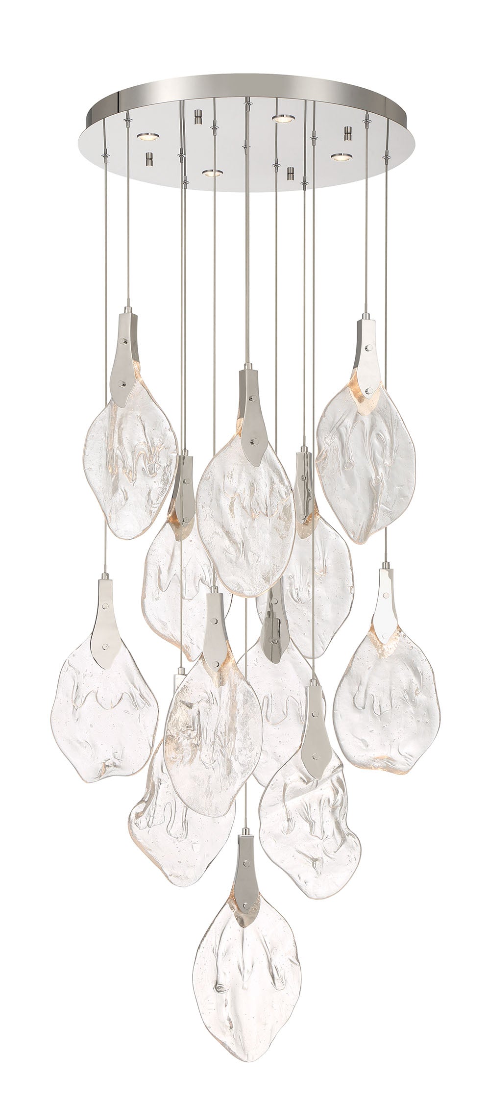 Eurofase 50102-013 Jateo LED Multi-Light Pendant in Polished Nickel