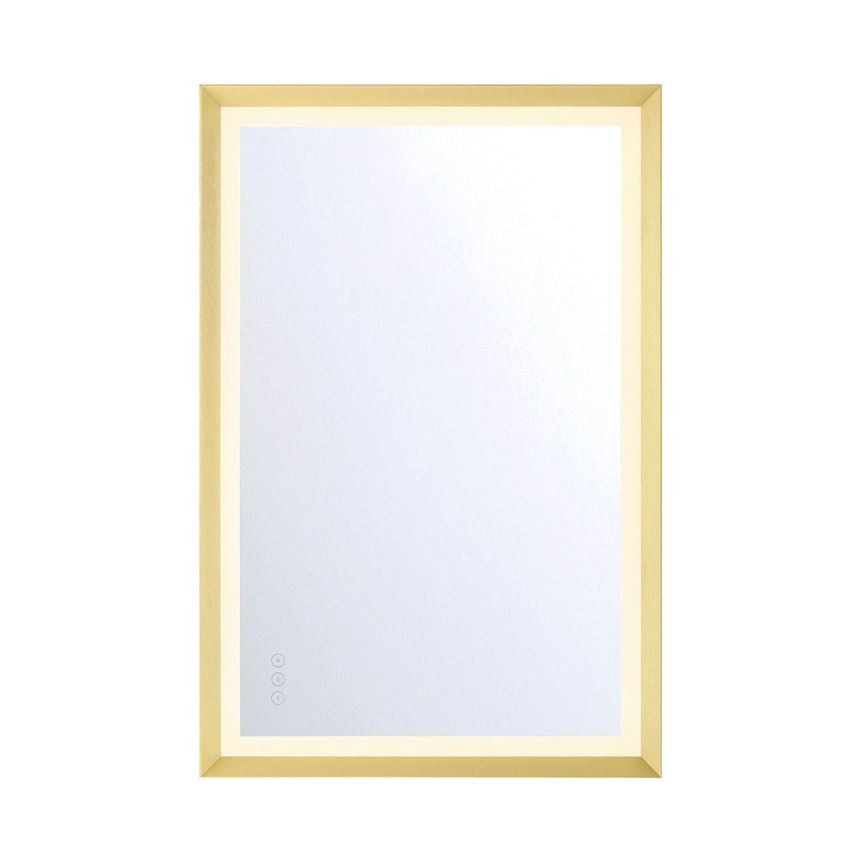 Miroir rectangulaire LED Artell Eurofase 48974-011, couleur or