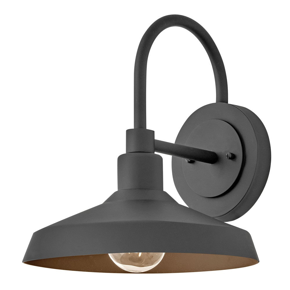 Applique murale Hinkley Lighting 12075BK Forge, coloris noir.
