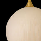 Fredrick Ramond FR47307UB Porcelaine d'Antibes Suspension en laiton non verni