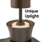 Hinkley Lighting 910956FMM-LDD Vosh LED Smart Fan with Uplight in Metallic Matte Bronze