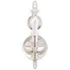 Confort visuel CHD1156CG/PN George II Simple Murale en cristal avec nickel poli par EF Chapman