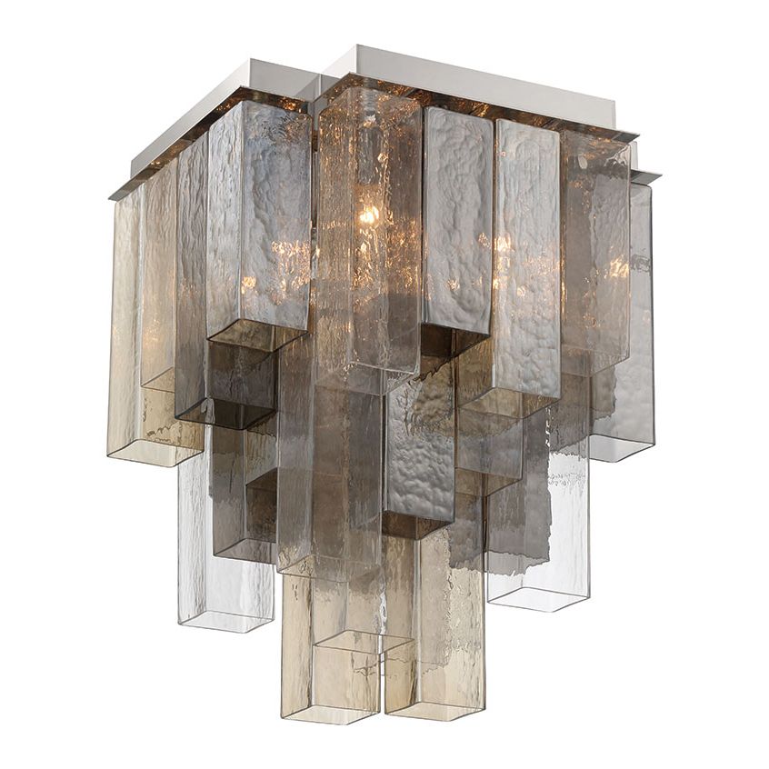 Eurofase 50314-010 Altesa LED Crystal Flush Mount in Chrome