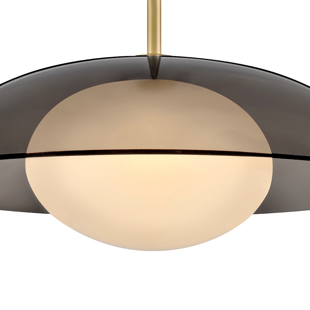 Lark 84447LCB Jace LED Pendant in Lacquered Brass