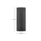 Hinkley Lighting 13595BK-LL Silo LED Up/Down Wall Mount Lantern in Black