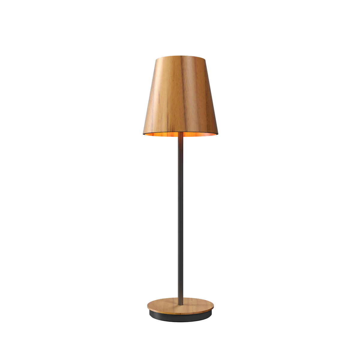 Accord Lighting 7078.12 Conical Accord Table Lamp in Teak