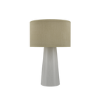 Accord Lighting 7026.47 Conical Accord Table Lamp in Organic White