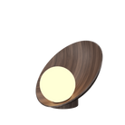 Accord Lighting 7102.18 Oyster Accord Table Lamp in American Walnut