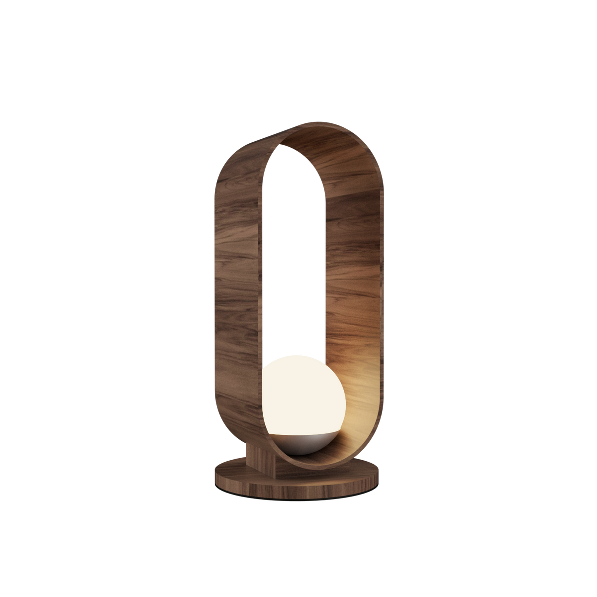 Accord Lighting 7064.18 Sfera Accord Table Lamp in American Walnut