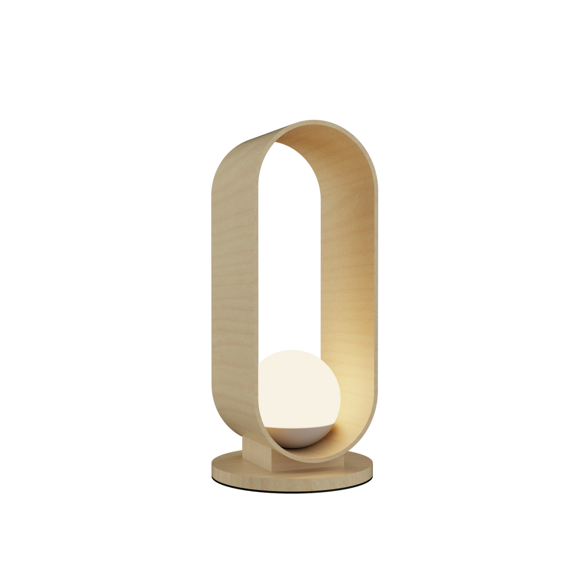 Accord Lighting 7064.34 Sfera Accord Table Lamp in Maple