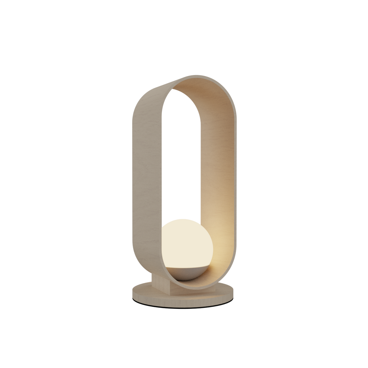 Accord Lighting 7064.48 Sfera Accord Table Lamp in Organic Cappuccino