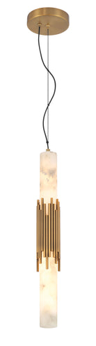 Eurofase 50353-026 Venna Albâtre LED Suspension en laiton antique
