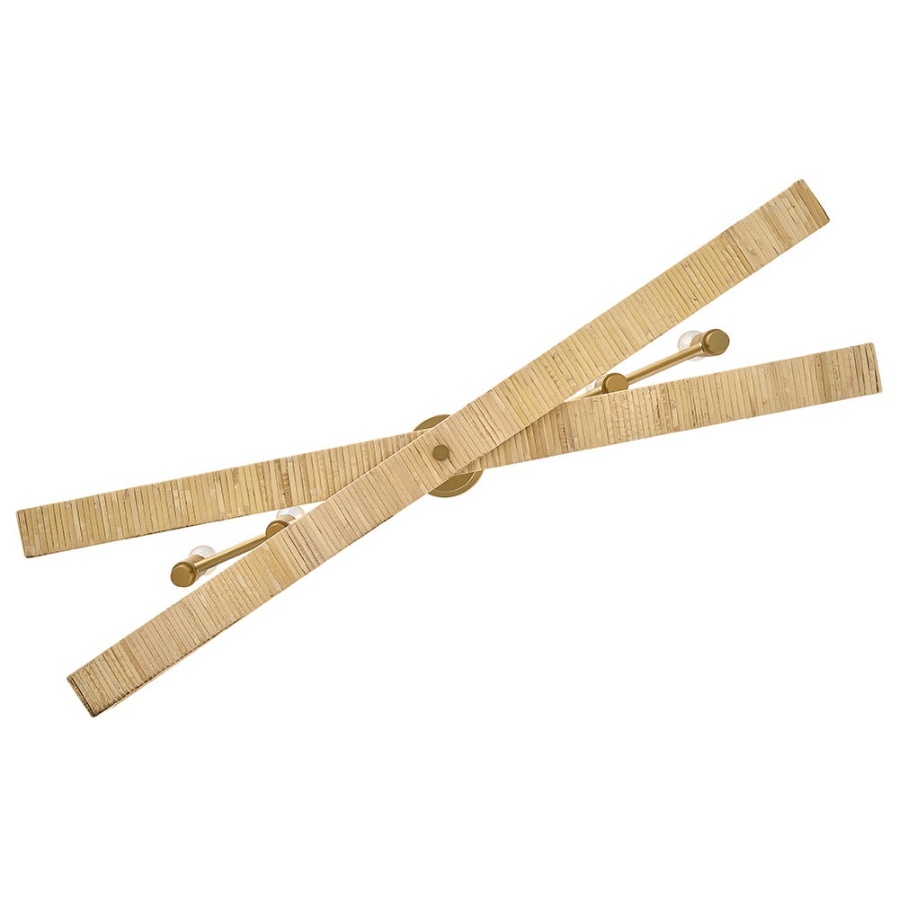 Lark 83645LCB Sammi Linear Chandelier in Lacquered Brass