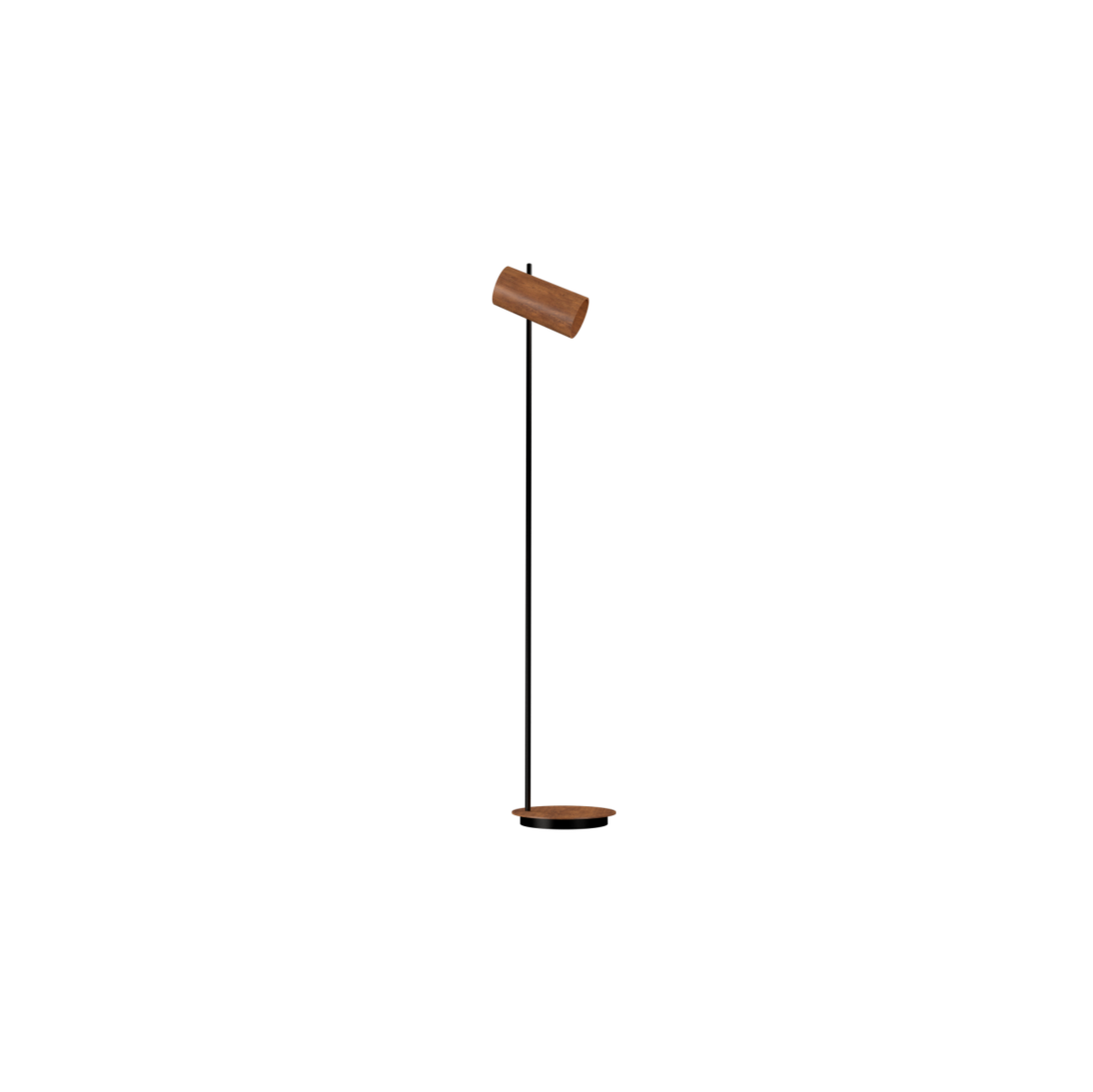 Accord Lighting 3065.06 Cylindrical Accord Floor Lamp in Imbuia