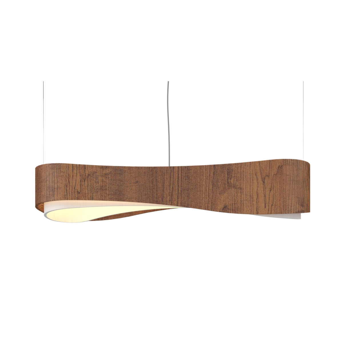 Accord Lighting 1653LED.06 Meandro Accord Pendant in Imbuia