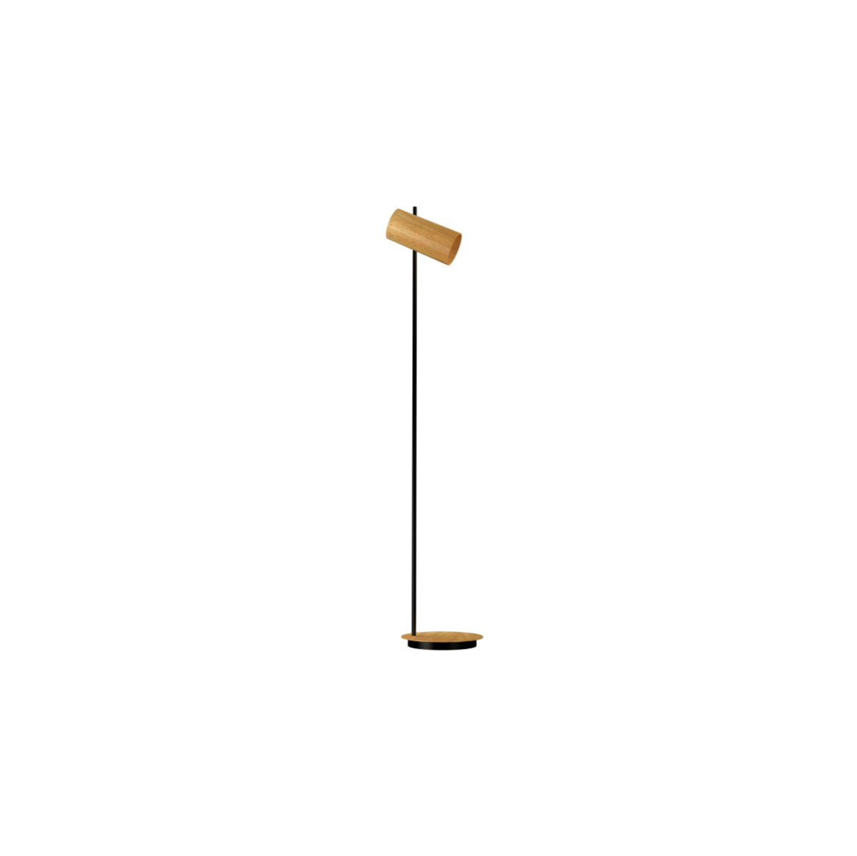 Accord Lighting 3065.09 Cylindrical Accord Floor Lamp in Louro Freijo