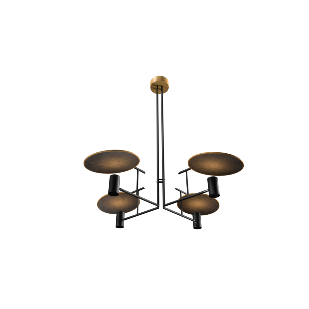Accord Lighting 1641.09 Dot Accord Pendant in Louro Freijo
