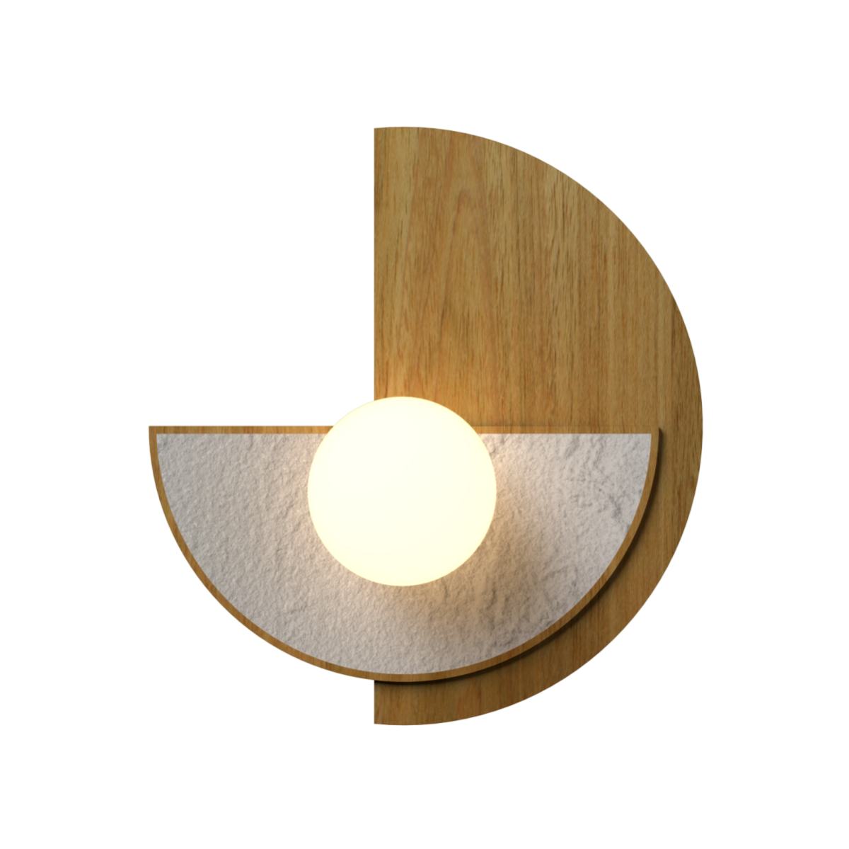 Accord Lighting 4256.09 Petra Accord Wall Lamp in Louro Freijo