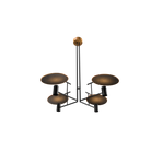 Accord Lighting 1641.12 Dot Accord Pendant in Teak